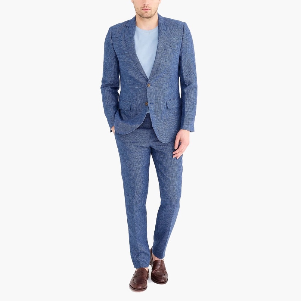 EUC J.Crew Factory 100% Linen Suit w/ pants